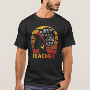Camiseta Professor afro-americano de História Negra Mês