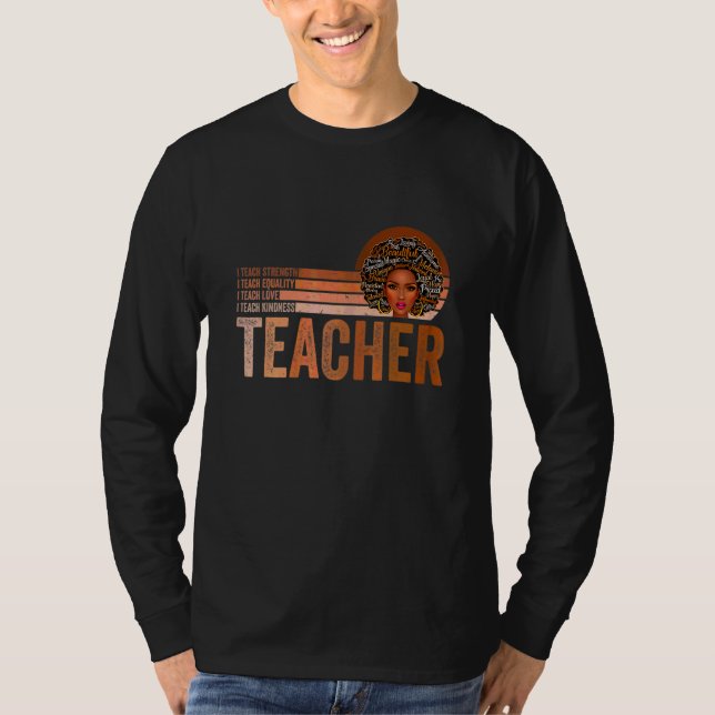 Camiseta Professor Afro Melanin African A (Frente)