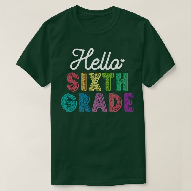 Camiseta Professor Alô Sexto Grau (Frente do Design)