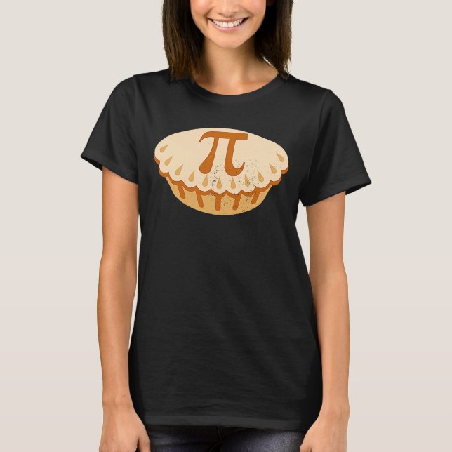 Camiseta Professor Aluno Apple Pie Pie Day Símbolo de Matem (Frente)