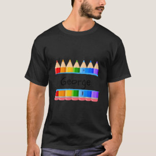 Camiseta Professor Aluno Nome George Kindergen Tag