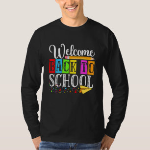 Camiseta Professor Aluno Primeiro Dia Boas-vindas De Volta