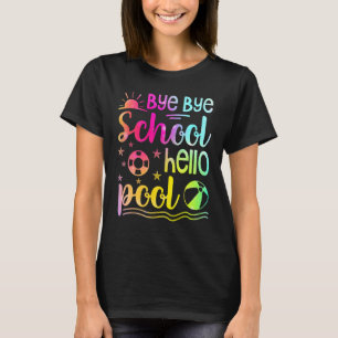 Camiseta Professor Aluno Tchau Tchau Escola Olá Piscina Nat