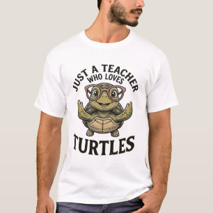 Camiseta Professor Ama Tartarugas Design de Tartaruga Vinta