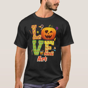 Camiseta Professor Amor Abóbora Halloween Doce Doçura
