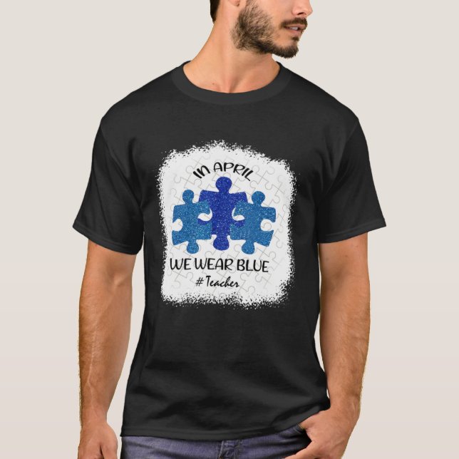 Camiseta Professor Amor Professor Conscientização do Autism (Frente)