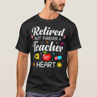 Camiseta Professor Aposentado de Coração Aposentadoria Fofa