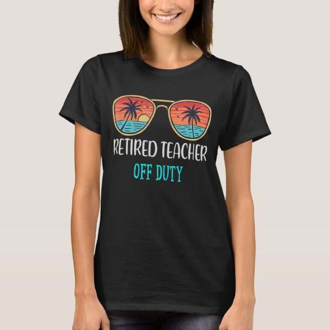 Camiseta Professor aposentado de serviço feliz no último di (Frente)