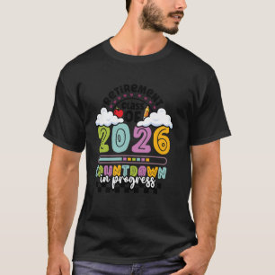 Camiseta Professor Aposentado Turma 2026 Contagem Regressiv