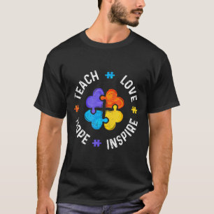 Camiseta Professor Autismo-Autismo Educação Especial Ensine