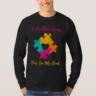 Camiseta Professor Autismo Eu Sou A Voz Deles Eles São O Me