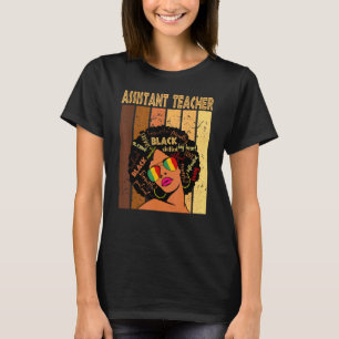 Camiseta Professor Auxiliar História Afro Afro-Americana Ne
