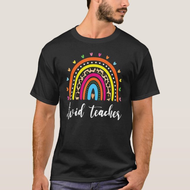 Camiseta Professor AVID Boho Arco-íris Apreciação de Volta  (Frente)