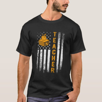 Camiseta Professor Bandeira Americana Patriótica Ensino 4Th
