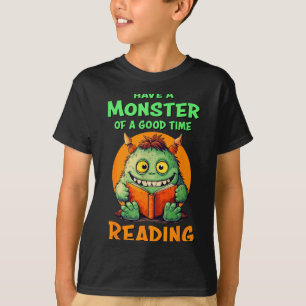Camiseta Professor Bibliotecário Monstro Divertido de Hallo