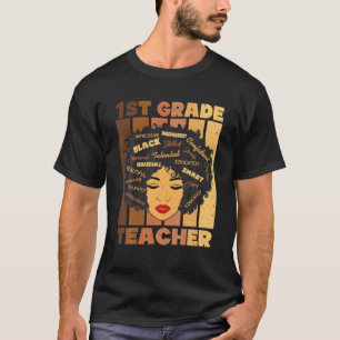 Camiseta Professor Black Smart Afro Melanin, Classe 1Rua