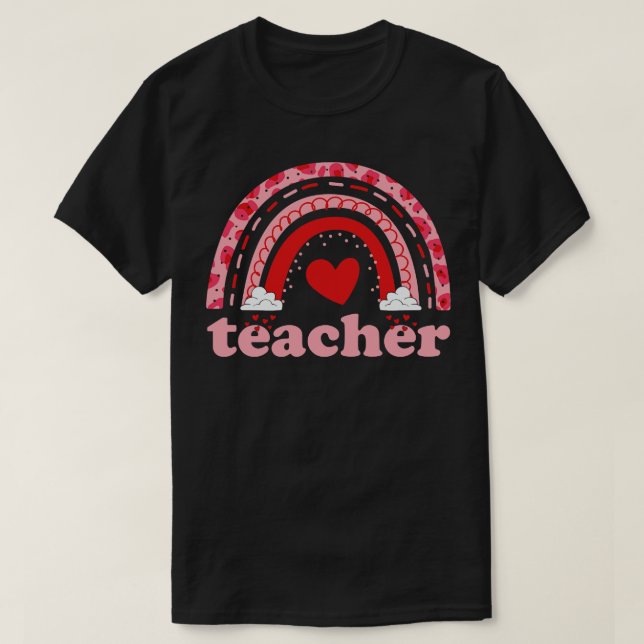 Camiseta Professor Boho arco-íris presente de dia de os nam (Frente do Design)