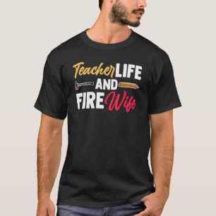 Camiseta Professor Bombeiro Orgulhosa Esposa de Bombeiro Lu