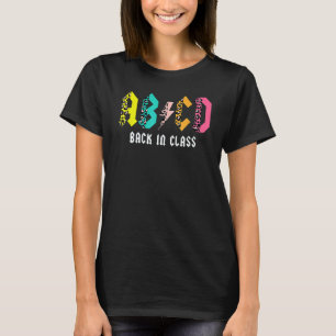 Camiseta Professor Bonito Abcd De Volta à Aula Colorido De