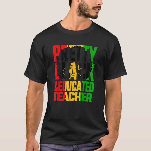 Camiseta Professor bonito educado de preto Mont (Frente)
