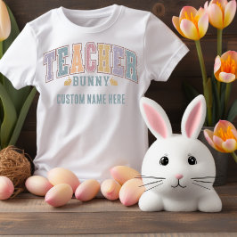Camiseta Professor Bunny! Tee de Páscoa Personalizada