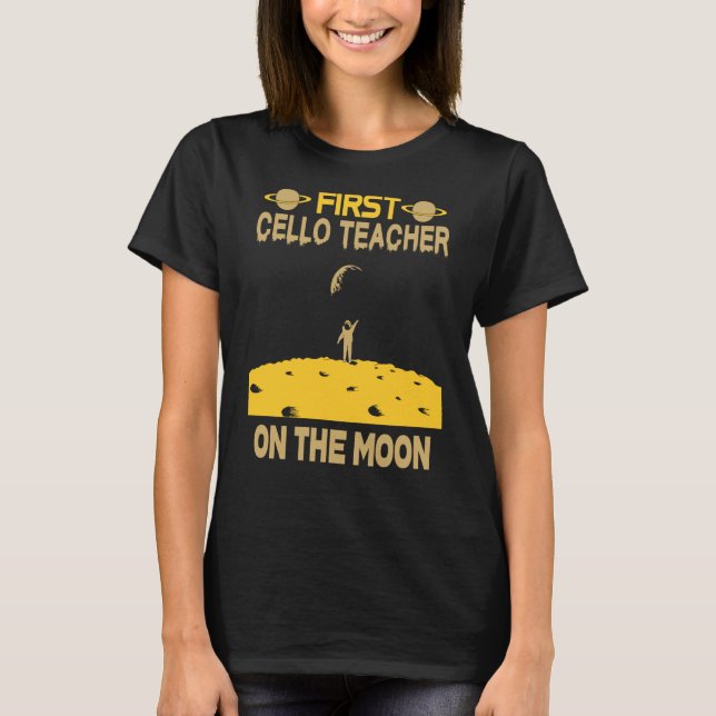 Camiseta Professor Cello Na Lua (Frente)