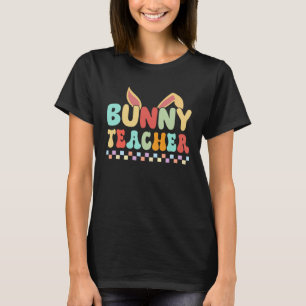 Camiseta Professor Coelhinho Dia Feliz de Páscoa Caça ao Ov