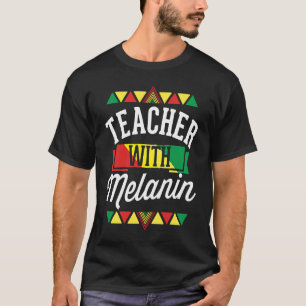 Camiseta Professor com Melanin African American Black Histo