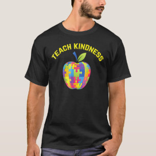 Camiseta Professor Conscientização do Autismo Ensine Bondad