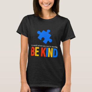 Camiseta professor conscientização do autismo seja gentil p