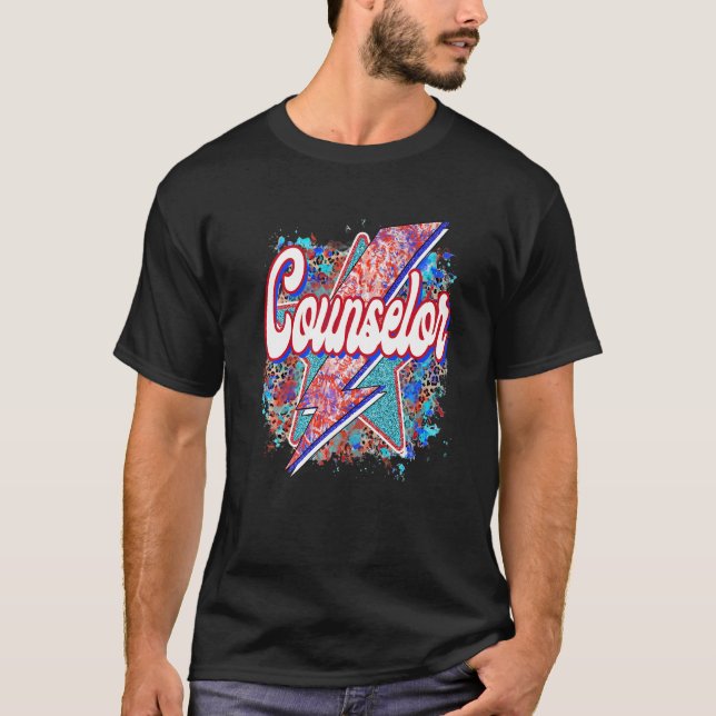 Camiseta Professor Conselheiro Relâmpago De Volta À Escola (Frente)