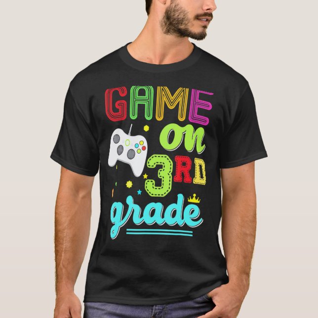 Camiseta Professor Controlador de Vídeo do Terceiro Jogo da (Frente)