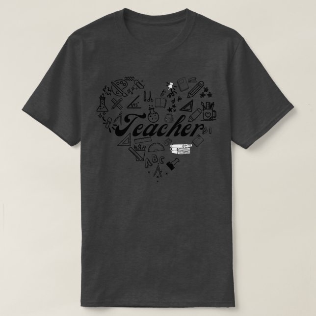 Camiseta Professor Coração 1 (Frente do Design)
