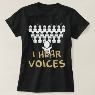 Camiseta Professor Coro Que Ouço Vozes Chorister Tee
