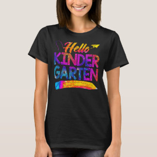 Camiseta Professor Crianças De Volta à Escola Tie Dye Olá J