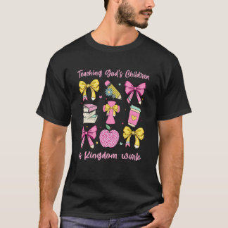 Camiseta Professor Cristão, Ensinando as Crianças de Deus,