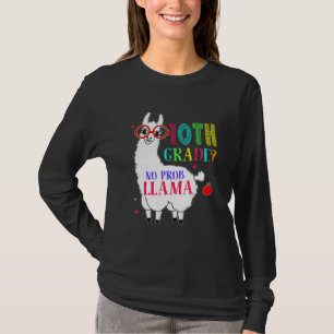 Camiseta Professor da 10ª Série Sem Problema Llama Aplaca D
