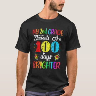 Camiseta Professor da 2ª Série 100 Dias Mais Brilhante 100º