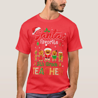 Camiseta Professor da 5 favorita Cookie Xmas Hat