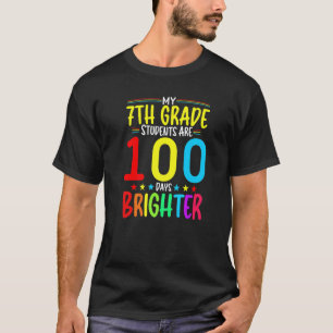 Camiseta Professor da 7ª SÉRIE 100 Dias Mais Brilhante 100º