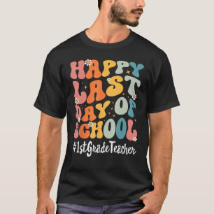 Camiseta Professor Da Classe 1rua Feliz No Último Dia Da Es