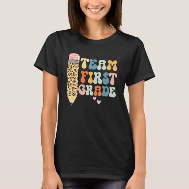 Camiseta Professor da Equipe do Primeiro Ano de Volta às Au (Frente)