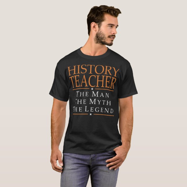Camiseta Professor da história o homem o mito a legenda (Frente Completa)