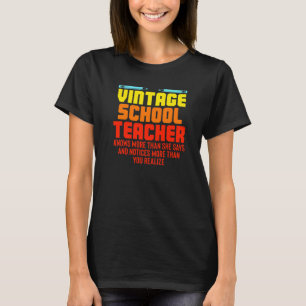 Camiseta Professor da Vintage Apreciando Humor Cute