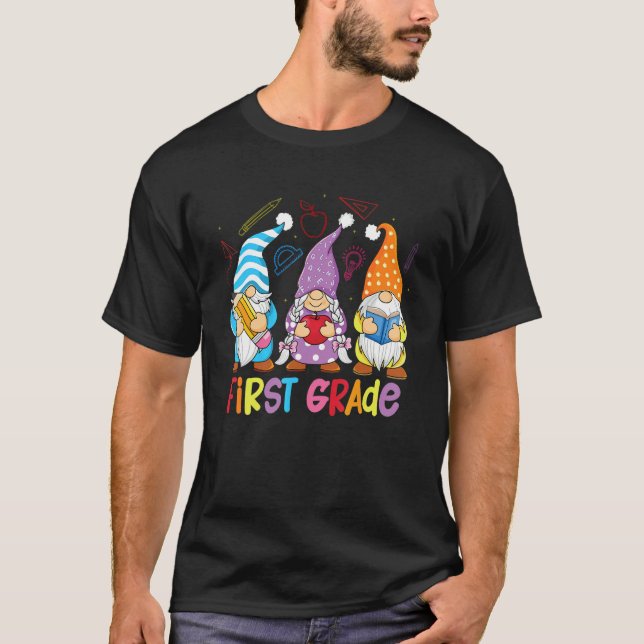 Camiseta Professor de 1º Dia da Tripulação dos Gnomos (Frente)