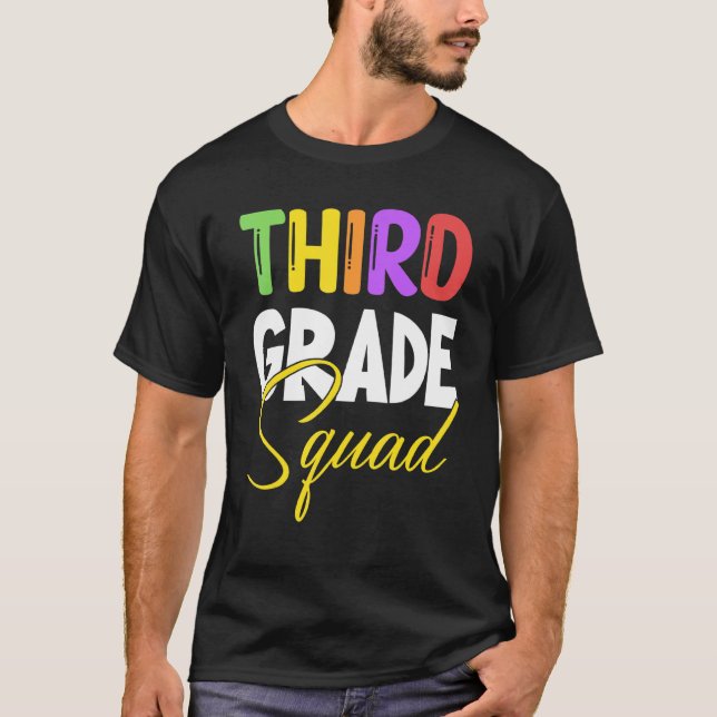 Camiseta Professor de 3º grau na quadra do 3º grau Stu (Frente)