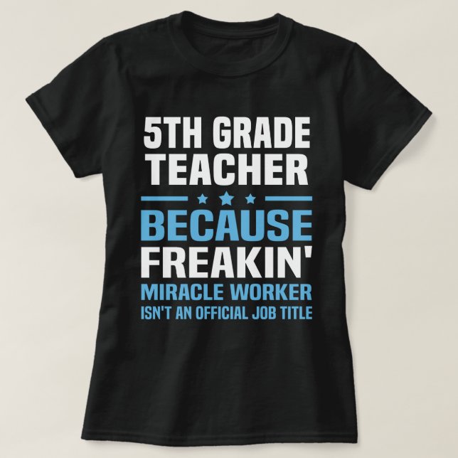 Camiseta Professor de 5 (Frente do Design)