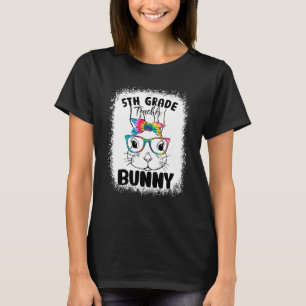 Camiseta Professor de 5 de coelhinho de rosto colorido Sabo
