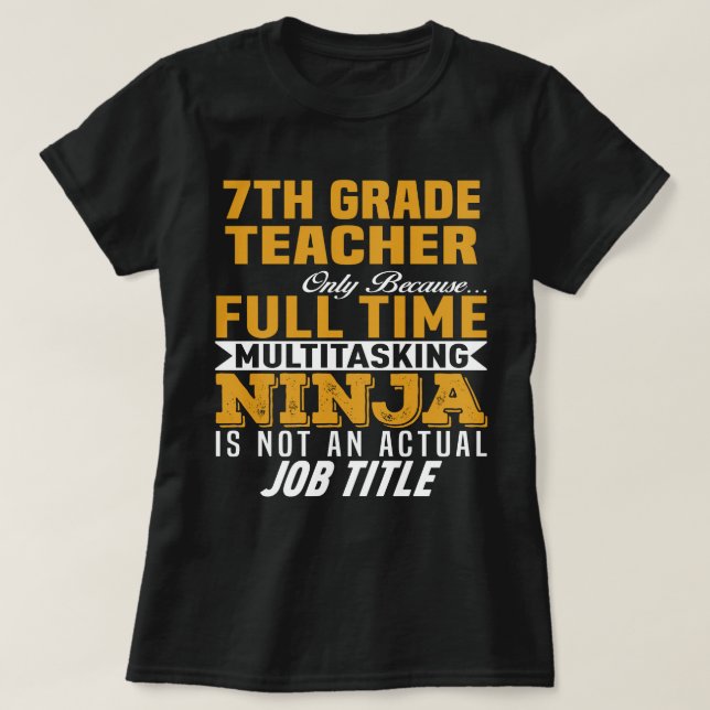 Camiseta Professor de 7 (Frente do Design)
