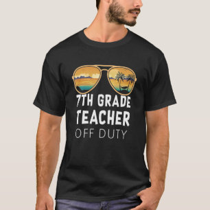 Camiseta Professor de 7 fora de serviço Óculos de sol praia